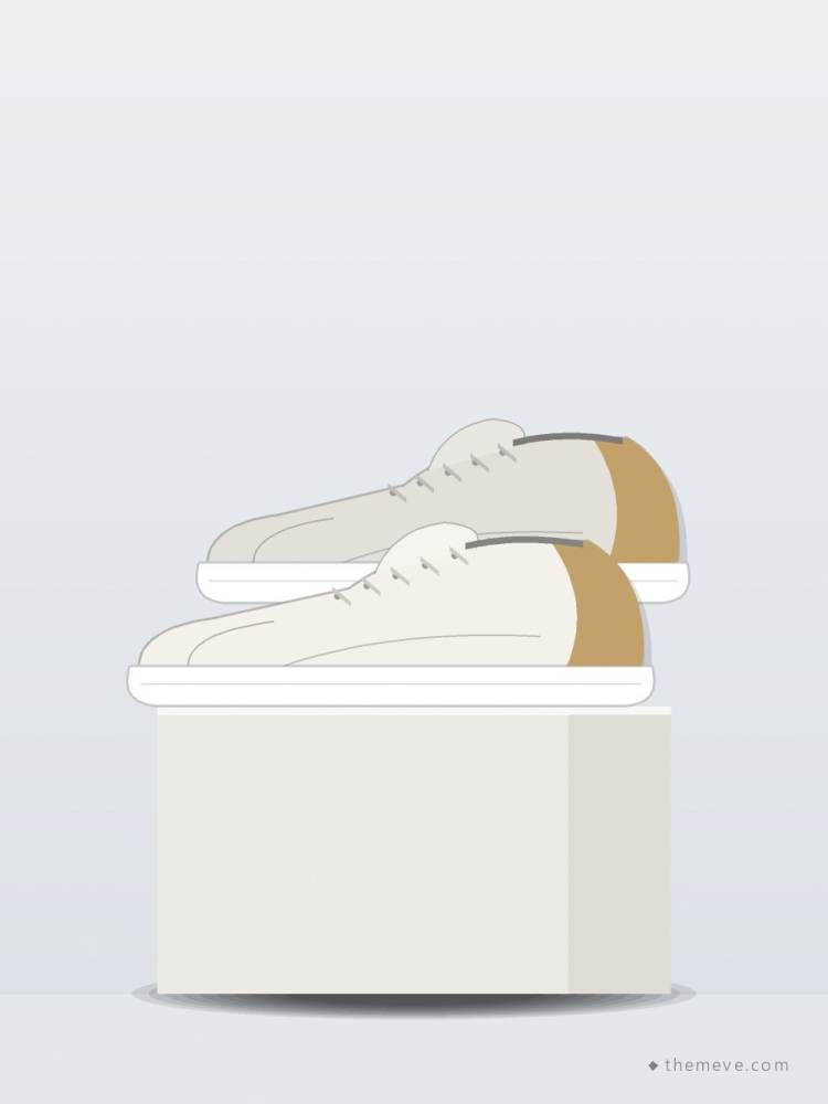Leather Court Sneakers — White