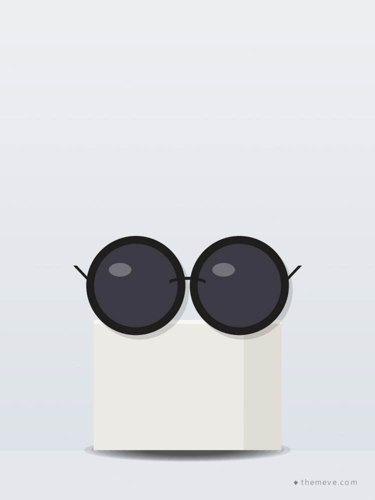 Round Sunglasses — Black